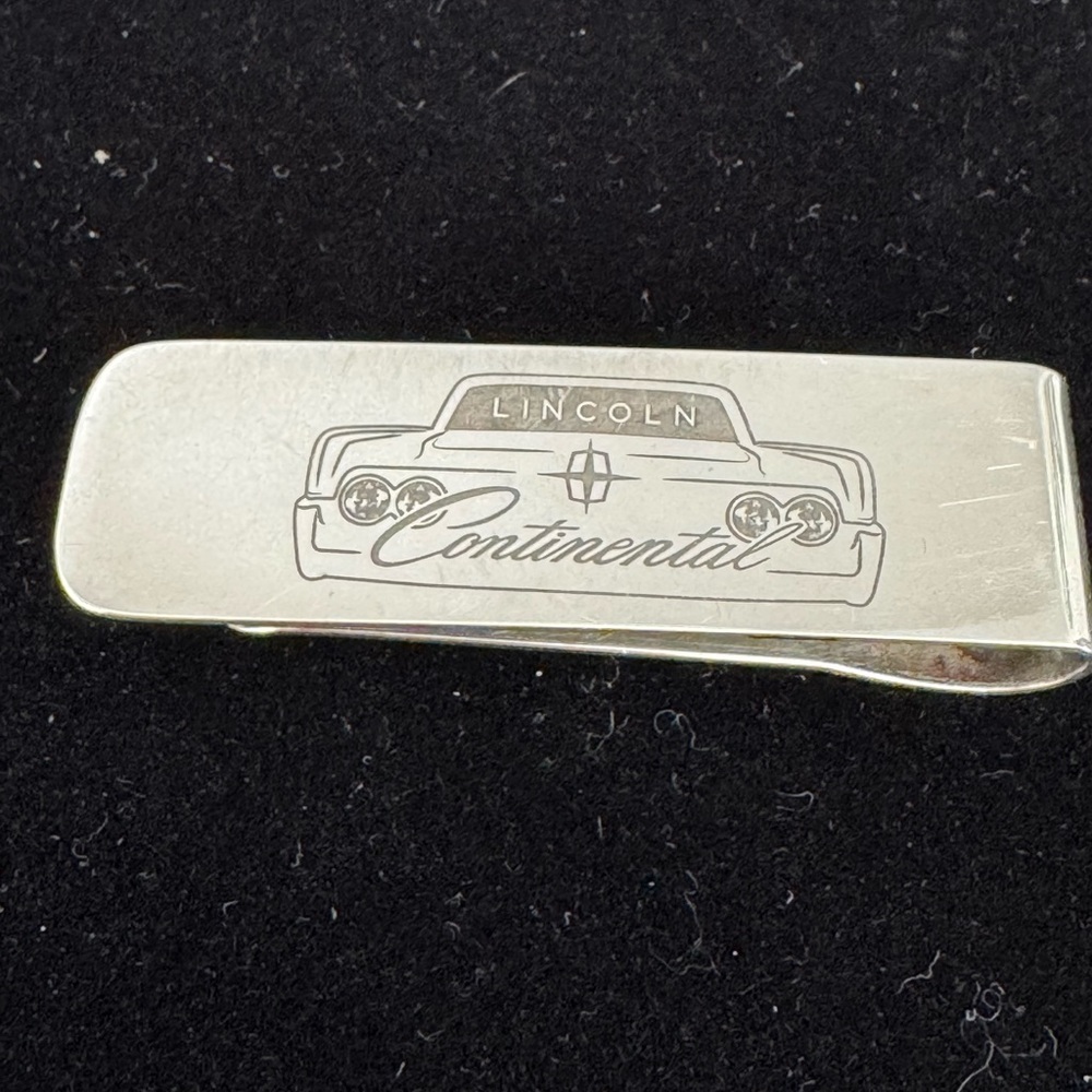 Tiffany & Co. Sterling Silver Money Clip with Engraved Design